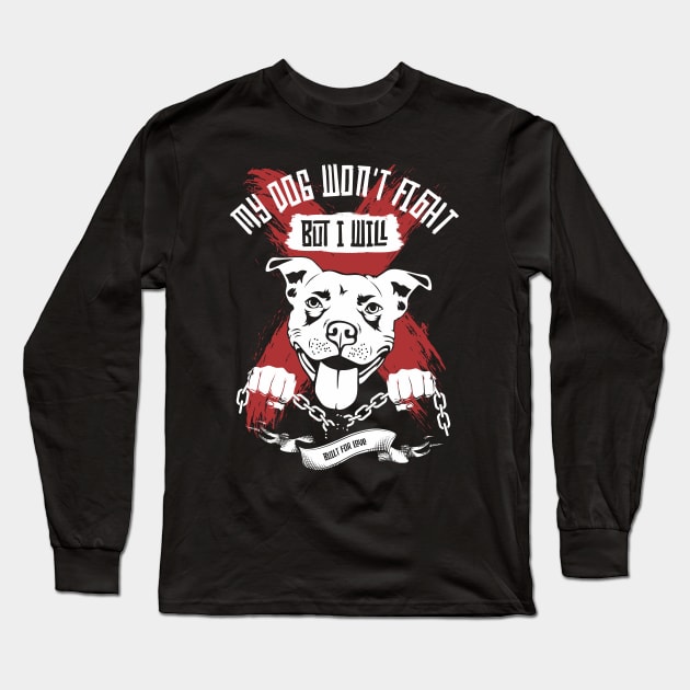 Pitbull Long Sleeve T-Shirt by Insomnia_Project